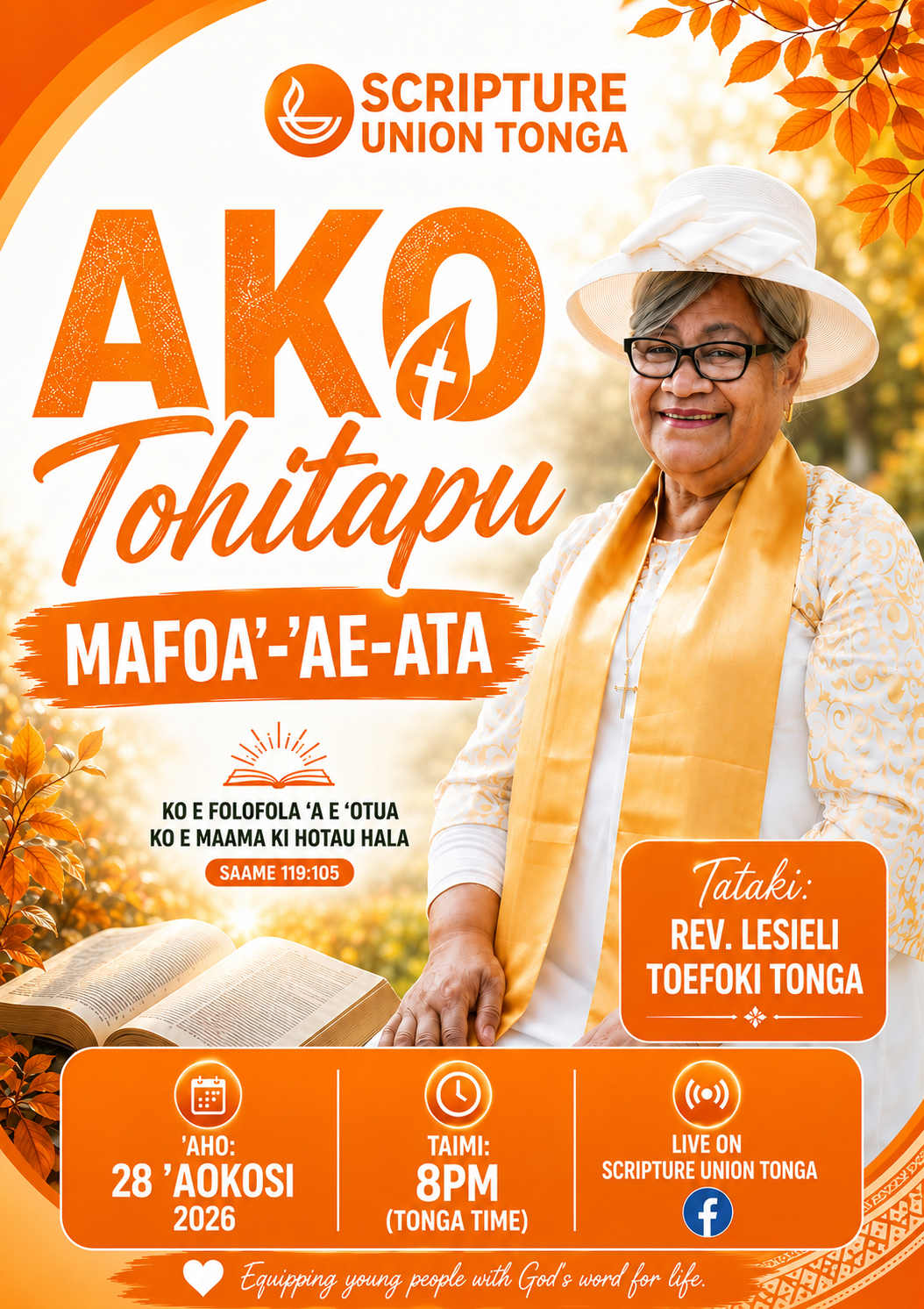 Sample advertisement for Ako Tohitapu Mafoa-‘ae-Ata